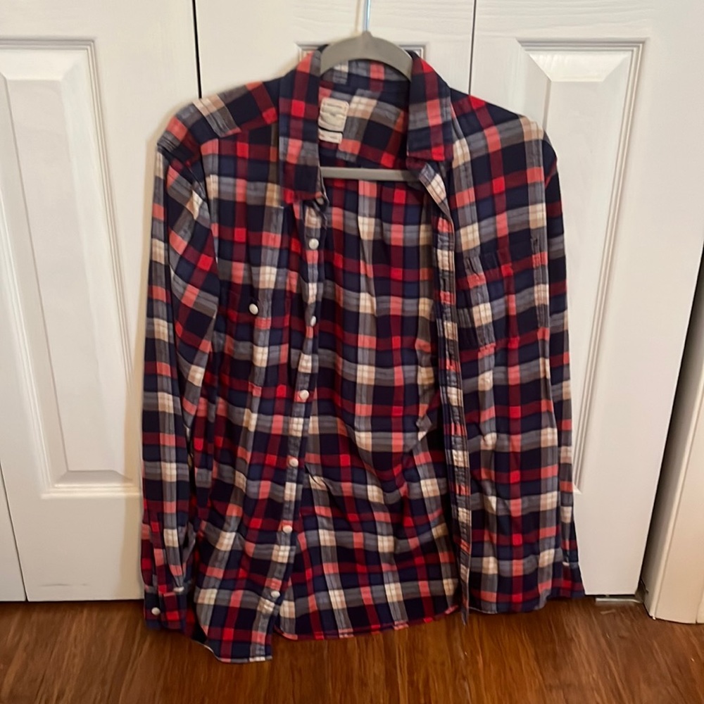 It’s a medium tall flannel, really nice for the fall.